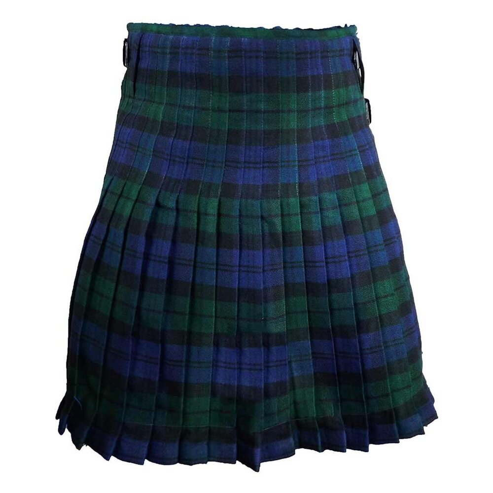 Tartan Black Watch Kilt 8 Yards Men Highlander Scottish Kilt - Picture 7 of 9